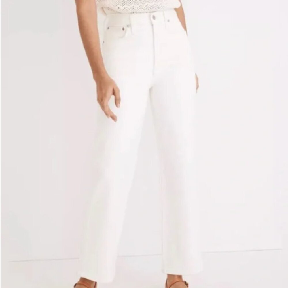 Madewell Straight-Leg Jeans in White